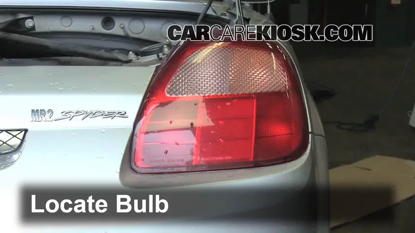 2000 Toyota MR2 Spyder 1.8L 4 Cyl. Lights Turn Signal - Rear (replace bulb)
